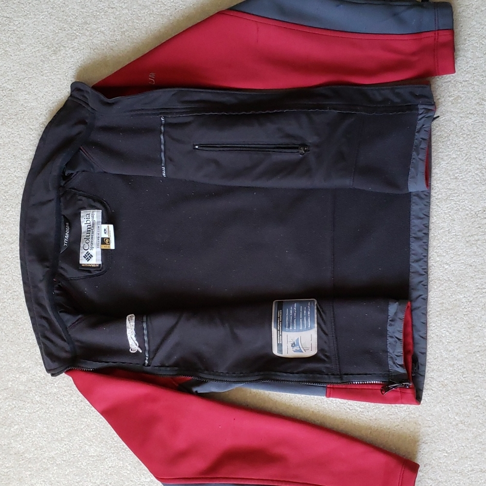 Columbia Titanium Tech Softshell Waterproof Red J… - image 6